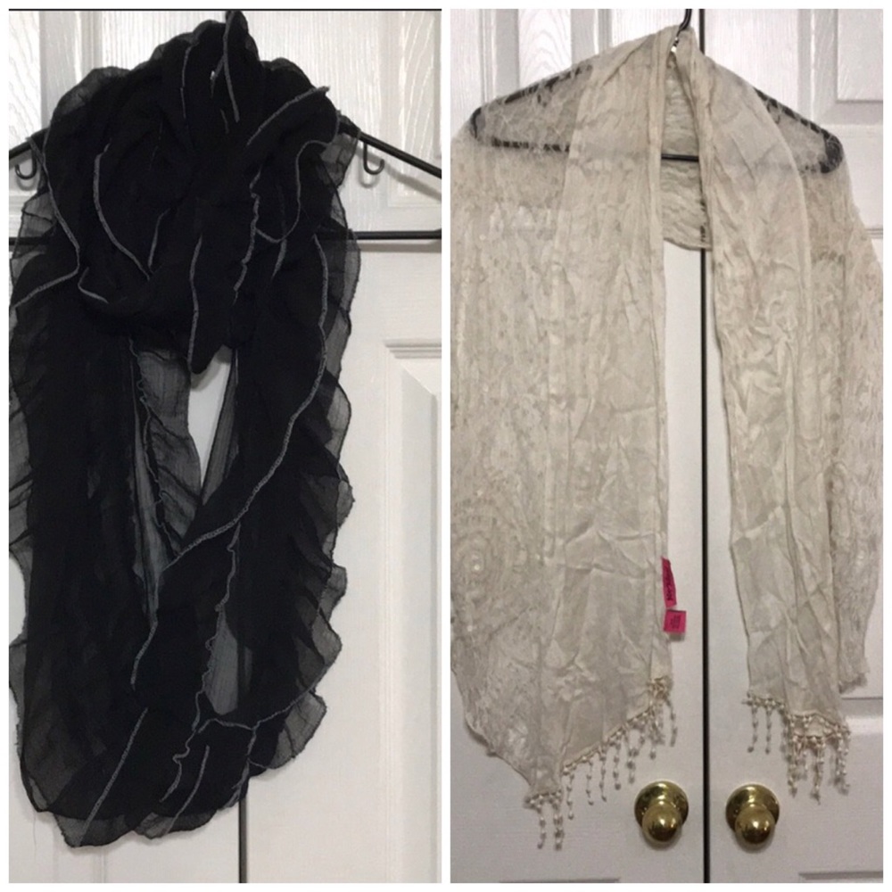 🌸GREAT DEAL🌸 2 Betsey Johnson Scarves!